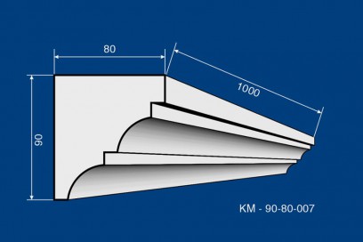 Карниз межэтажный  KM-90-80-007